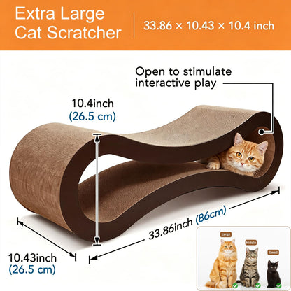 FluffyDream Cat Scratcher Cardboard, Scratching Pad House Bed House