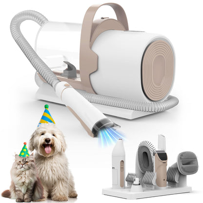 Dog Grooming Vacuum, Pet Grooming Kit, Dog Clipper Nail Trimmer