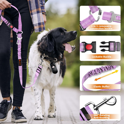 Removable Dog Seat Belt Harness for Car, 1 Pet Dog Car Seatbelt Seat