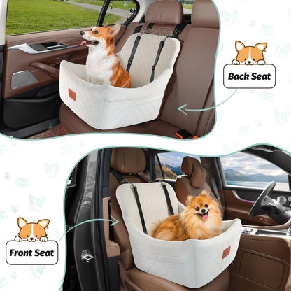 Lealchum Dog Car Seat for Medium Dogs Up to ,Easy to Install Seat