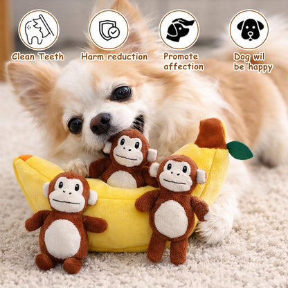 Hollypet Squeaky Dog Toy, Interactive Plush Hide and Seek Dog Toys