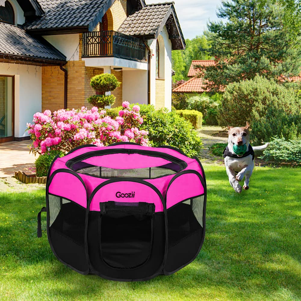 Portable Large Pet Cat Playpen for Indoor Outdoor Cats, Foldable Crate
