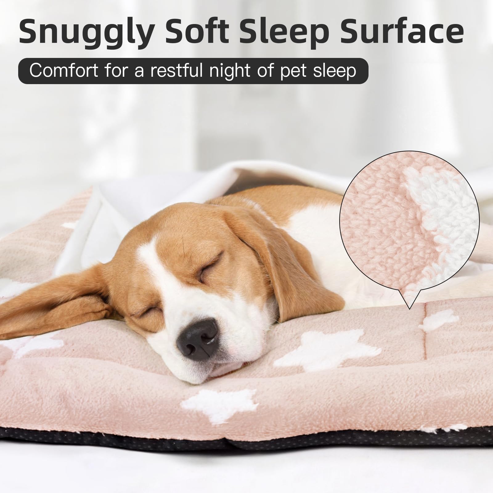 Mora Pets Dog Crate Pad Crate Bed Mat Small Dog Bed Washable Crate