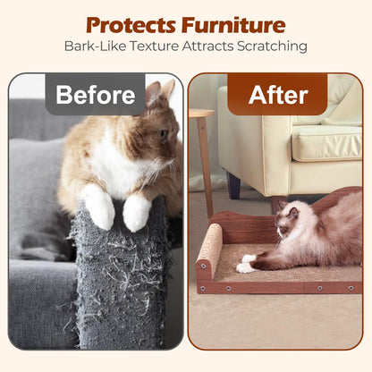 ComSaf 26.4" Large Cat Scratcher Bed, Cat Scratching Board, Bed