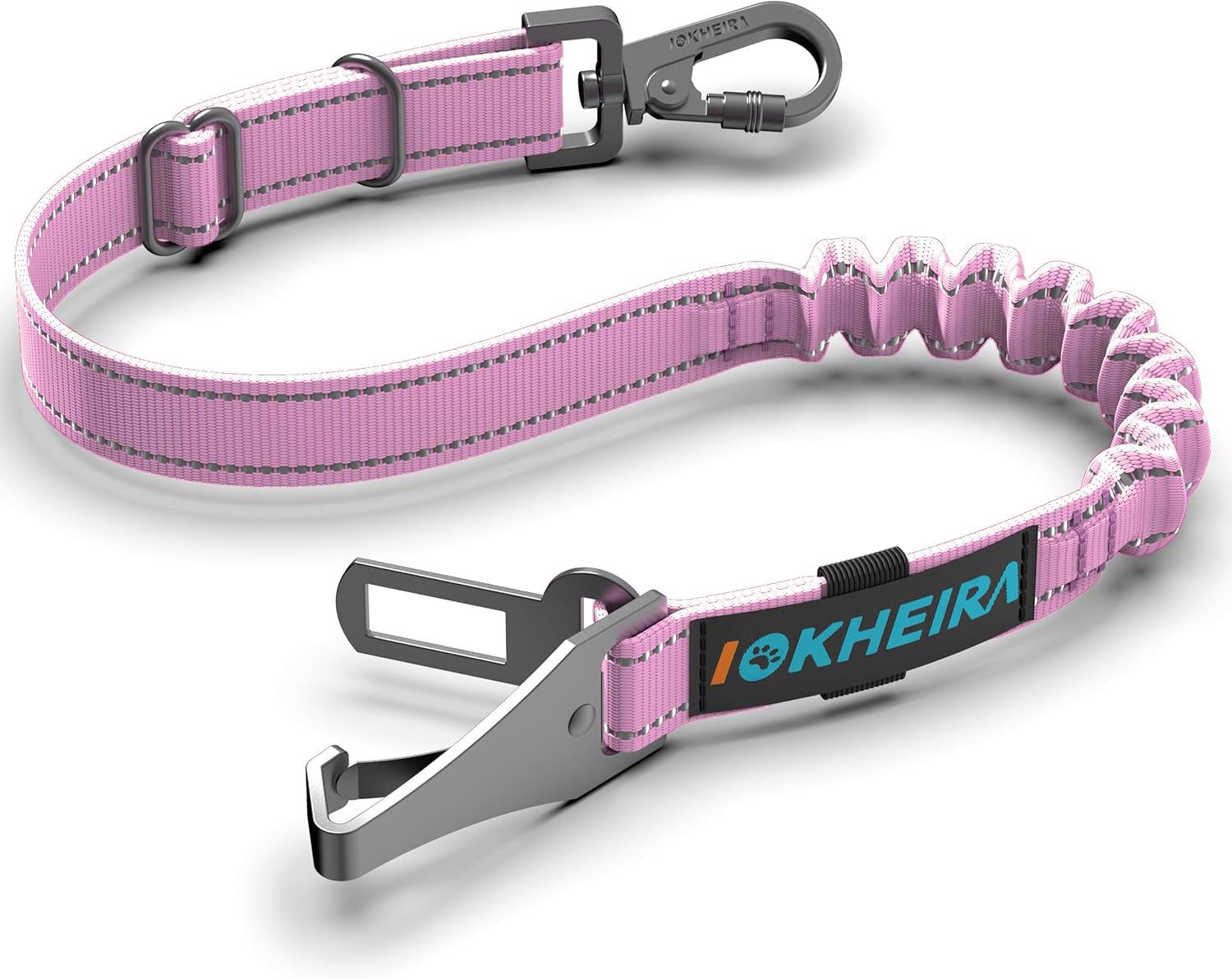 IOKHEIRA Dog Seat Belt 3-in-1 Car Harness for Pets Adjustable Seat
