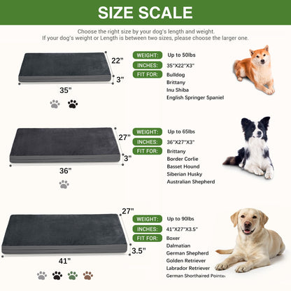 Waterproof Dog Bed Large Medium Sized Dogs, Outdoor Orthopedic Bed