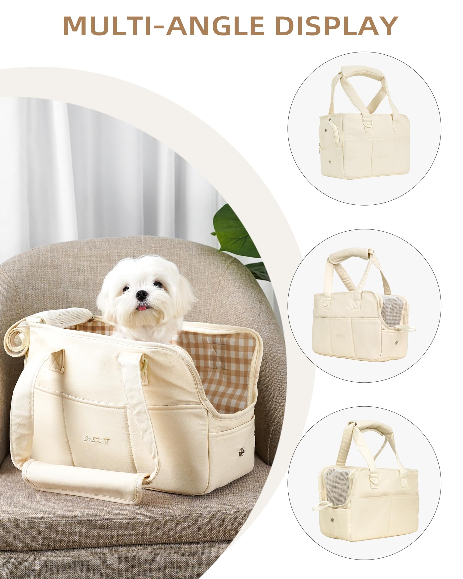 ONECUTE Dog Purse Carrier for Small Dogs Rabbit Bag