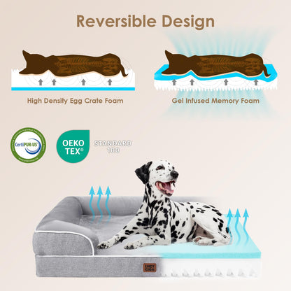 EHEYCIGA Orthopedic Dog Beds for Extra Large Dogs Waterproof Bed
