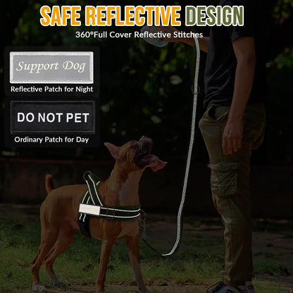 Lukovee No Pull Dog Harness Leash Set Heavy Duty Dog Vest Harness
