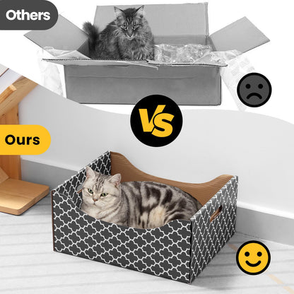 [Ultra-Large] Cardboard Cat Scratcher Box, Heavy Duty Cat Scratcher