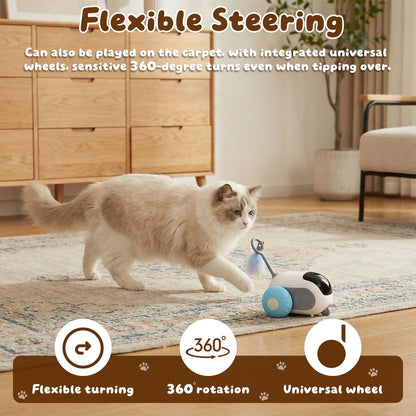 SDWUBQ Interactive cat Toy, Rechargeable, Automatic Moving Kitten Toy