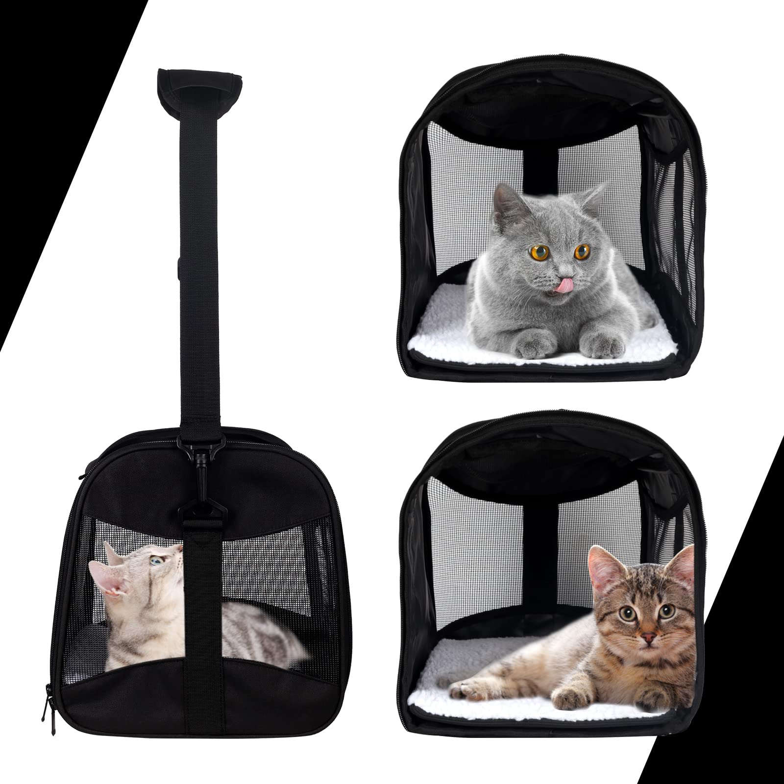 Cat Carrying Case Pet Carrier Airline Approved, Protable Carrier