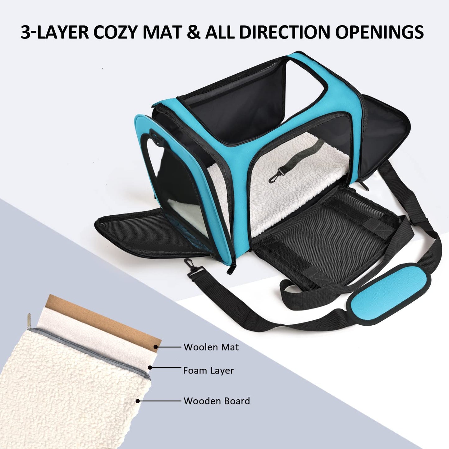 Henkelion Large Cat Carriers Dog Carrier Pet Carrier