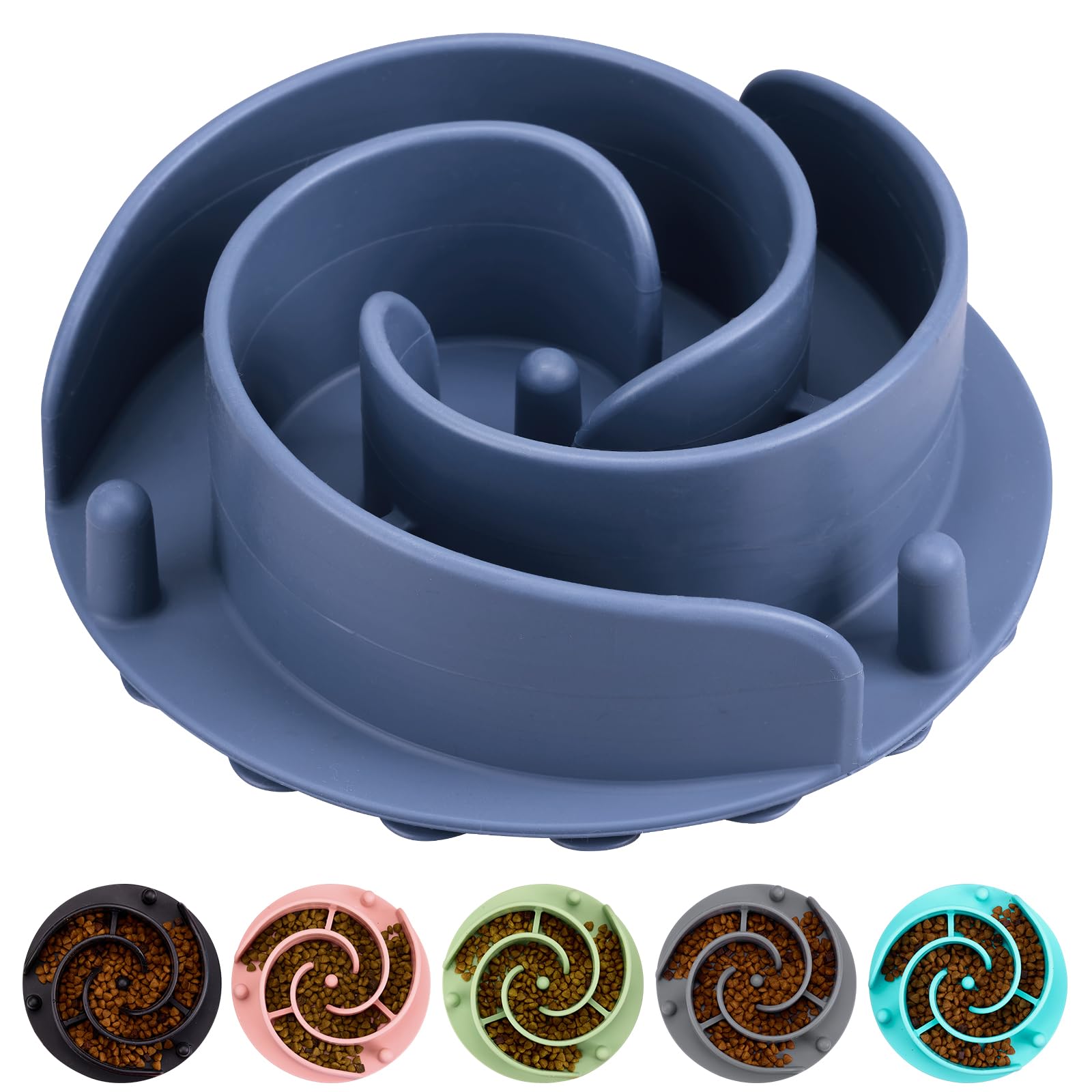 Slow Feeder Dog Bowls Insert, Bestalk Soft Silicone Slow Eating Feeder