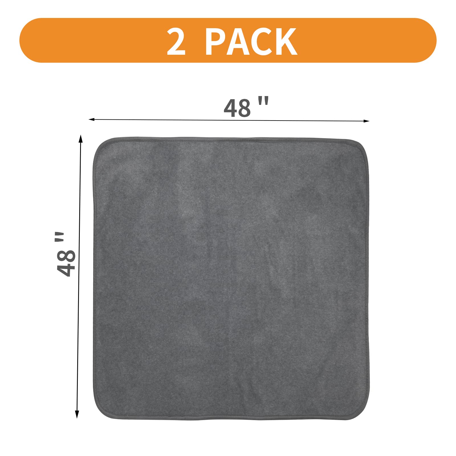LOOBANI 2 Packs Extra Large Reusable Dog Mat for Floor, Non-Slip Mat