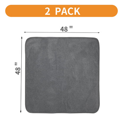 LOOBANI 2 Packs Extra Large Reusable Dog Mat for Floor, Non-Slip Mat