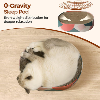ComSaf Cat Scratcher Cardboard Bed Lounge Couch for Indoor Cats Pad
