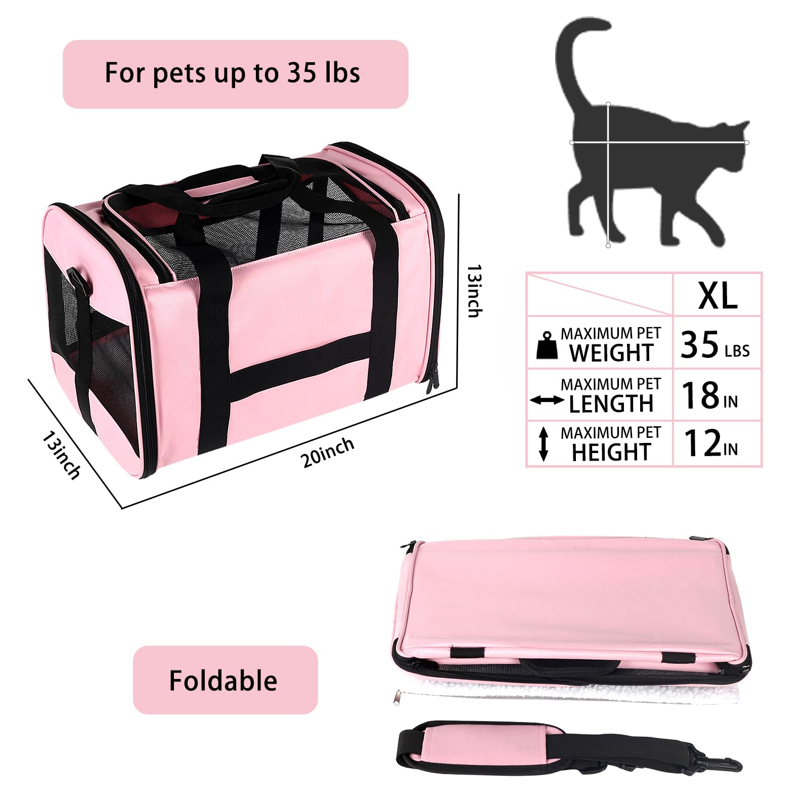 top tasta cat Carrier Large Dog Cat Carriers Puppies up to Carriers