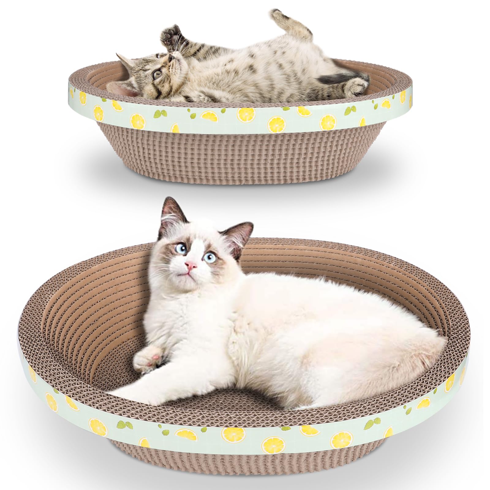 2pc Set Includes 1 X 19.5 Large + 1 X 14.96 Cute Cat Scratcher