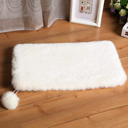 SHENGOCASE 2-Pack 11.8" x 17.7" Faux Rabbit Fur Cat Condo Bed