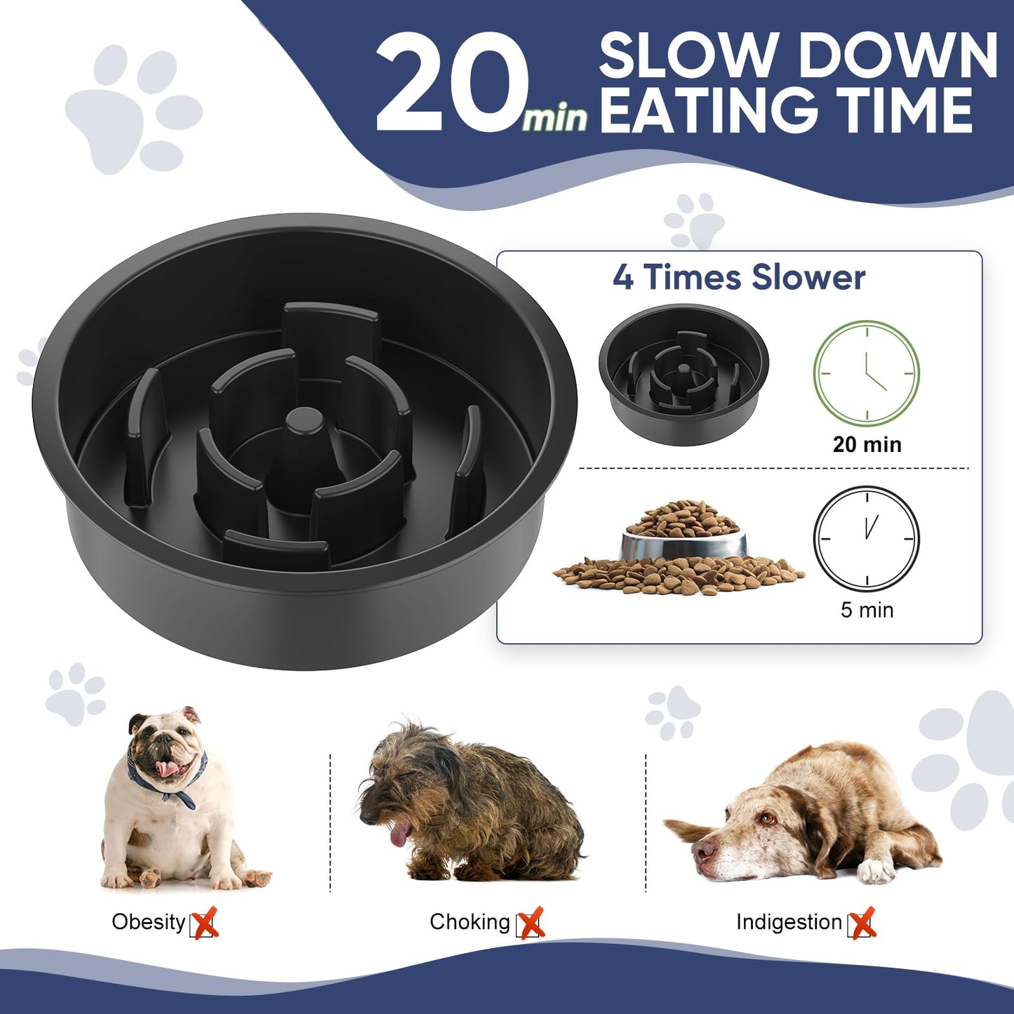 XIAZ Elevated Dog Bowls Large Breed Raised Dogs Bowl Stand Bowl
