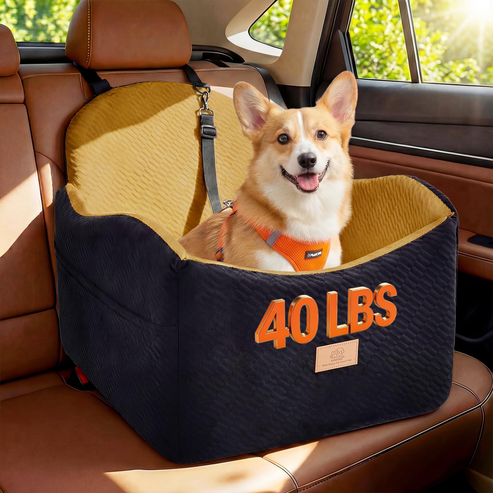 Dog Car Seat for Medium/Small Dogs, Dog Booster Car Seat, Pet Seat