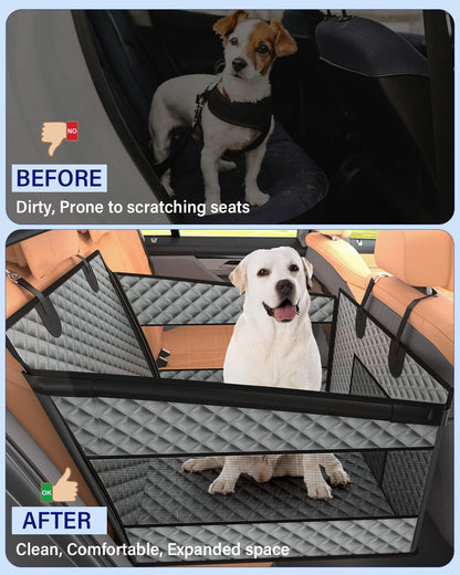 Instraella Dog Car Seat for Large Dogs, Back Seat Extender Seat