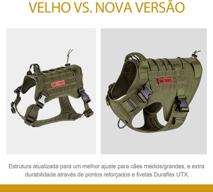OneTigris Tactical Dog Harness,No-Pull Dog Vest with Leash Leash