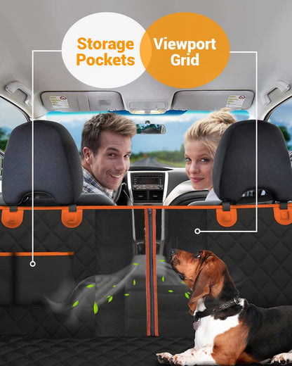 Dog Car Seat Cover, 600D Heavy Durable Dog Seat Cover for Back Seat