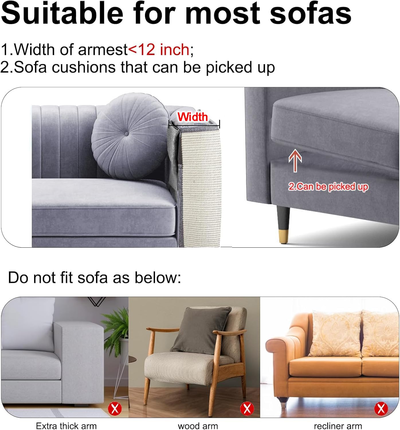 Upgraded Cat Scratch Furniture Protector,Cat Scratch Sofa Furniture