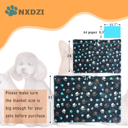 Dog Blankets for Medium Large Dogs, 3 Pack Washable Pet Blankets Crate