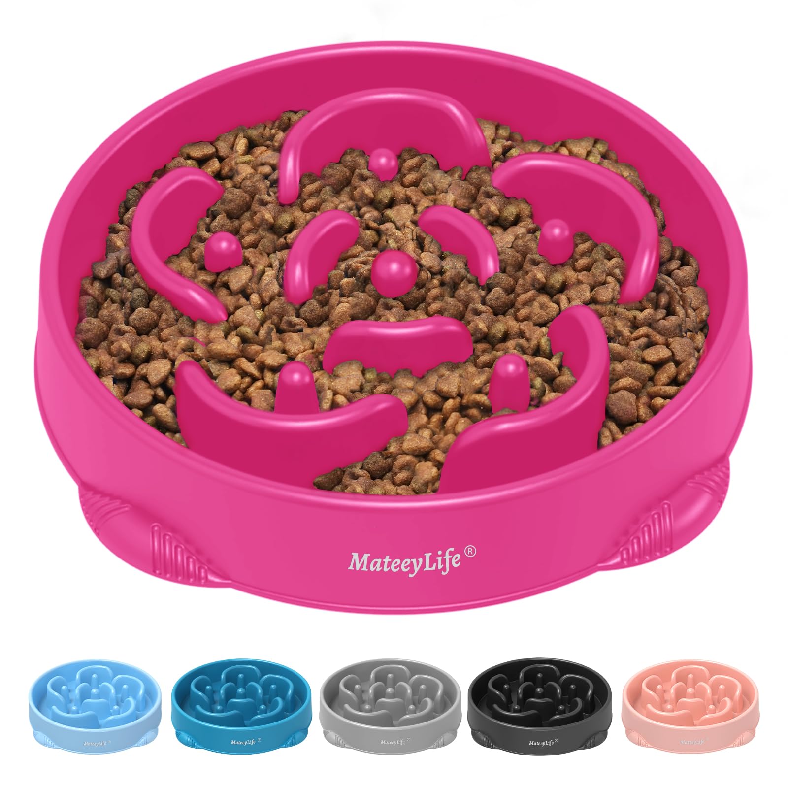 MateeyLife Large Slow Feeder Dog Bowls, Anti-Choking Puzzle Dog Puzzle