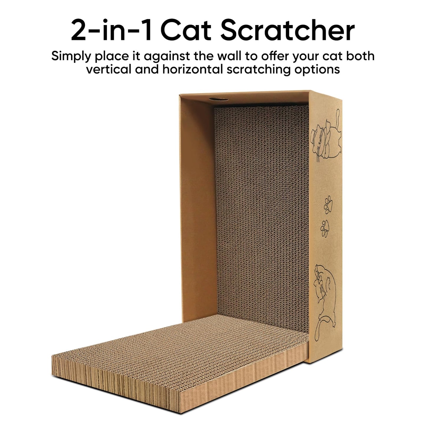 AGYM Cat Scratcher, 5 Packs in 1 Cardboard Box Cat Scratching Pad