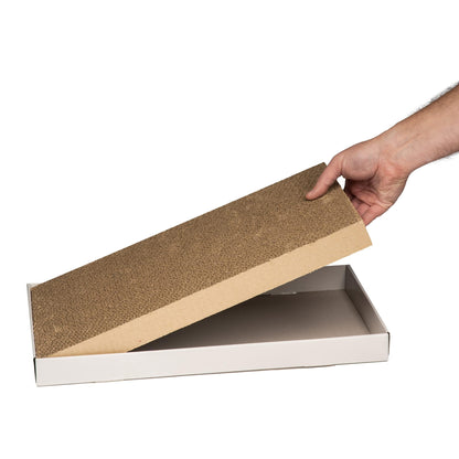 Amazon Basics Corrugated Cardboard Cat Scratcher, Scratching Board