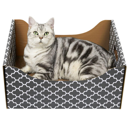 [Ultra-Large] Cardboard Cat Scratcher Box, Heavy Duty Cat Scratcher