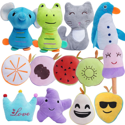 HDMOTU Pack of 26 Soft Small Medium Dog Squeaky Toys,Cute Puppy