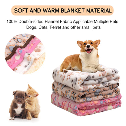 Rezutan Dog Blankets for Large Dogs, Upgraded 3 Pack Dogs Cat Crate