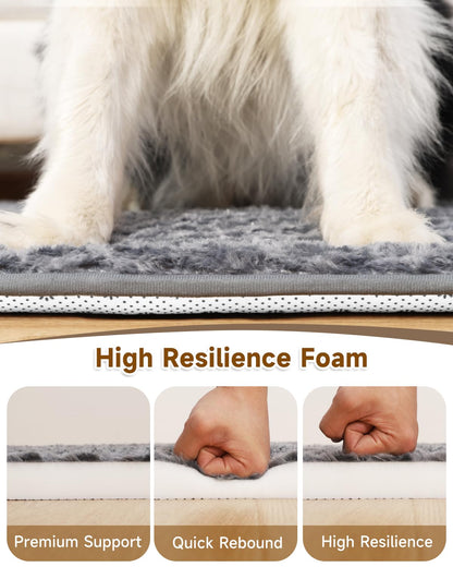 XXXL Dog Bed for Crate High Resilience Foam Crate Pad Mat