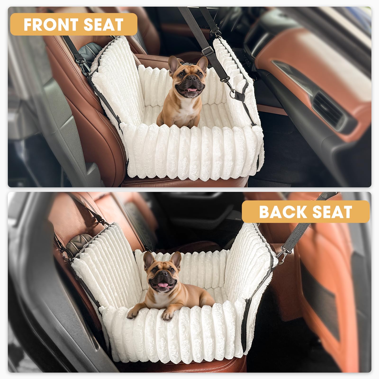 MIXJOY 6-in-1 Dog Car Seat for Small/Medium Dogs up Seat