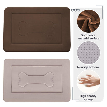 JoicyCo Large Dog Bed Soft Dog Crate Pad Mat, Non-Slip Bottom Crate