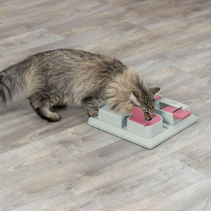 TRIXIE Cat Activity Poker Box Strategy Game Interactive Puzzle Toy
