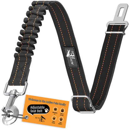 Active Pets Dog Seatbelt, Adjustable Safety Dog Seat Car Harness, Seat