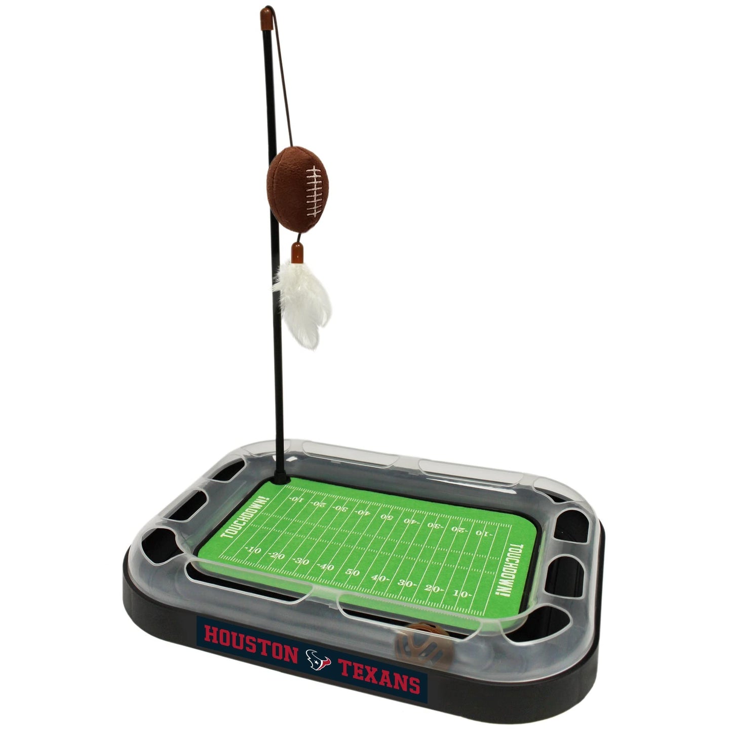 Pets First Catnip Toy HOUSTON TEXANS FOOTBALL FIELD CAT SCRATCHER TOY