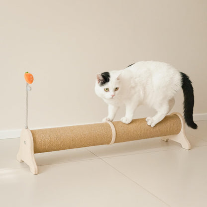 PETKARAY Horizontal Scratching Post, 30" Sisal Cat Scratch Post, Toy