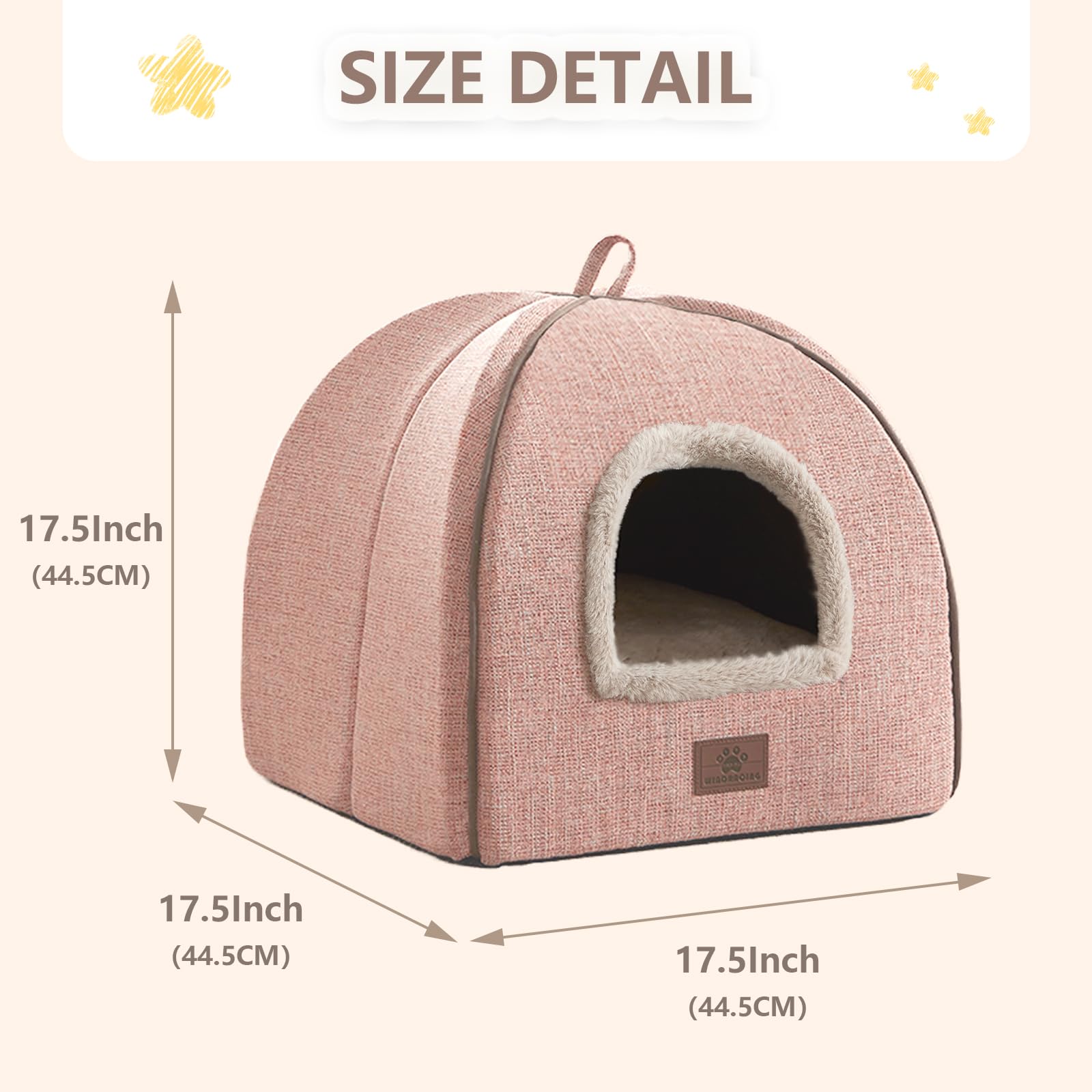 Cat Bed for Indoor Cats Cat Cave Cat House Cats Tent with Bed