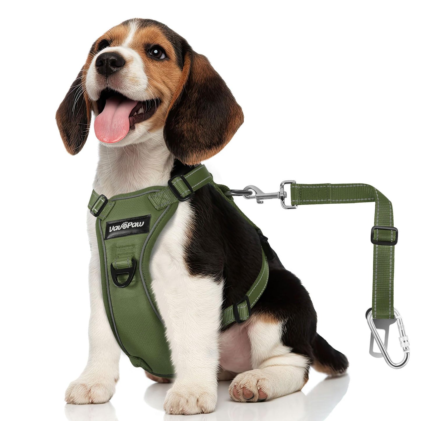 VavoPaw Dog Seat Belt Harness for Car, Dog Car Harness Adjustable Seat