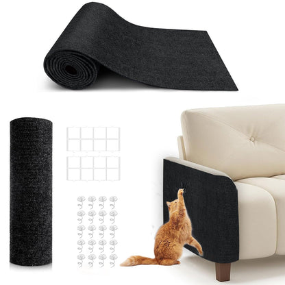Bumaigo X15.8" Cat Scratching Mat, Self-Adhesive Cats Carpet, DIY Mat