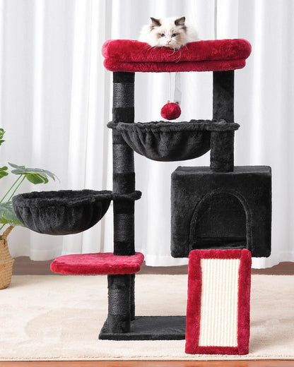 Hey-brother Gothic Cat Tree, Cat Tower for Indoor Cats, Cat House