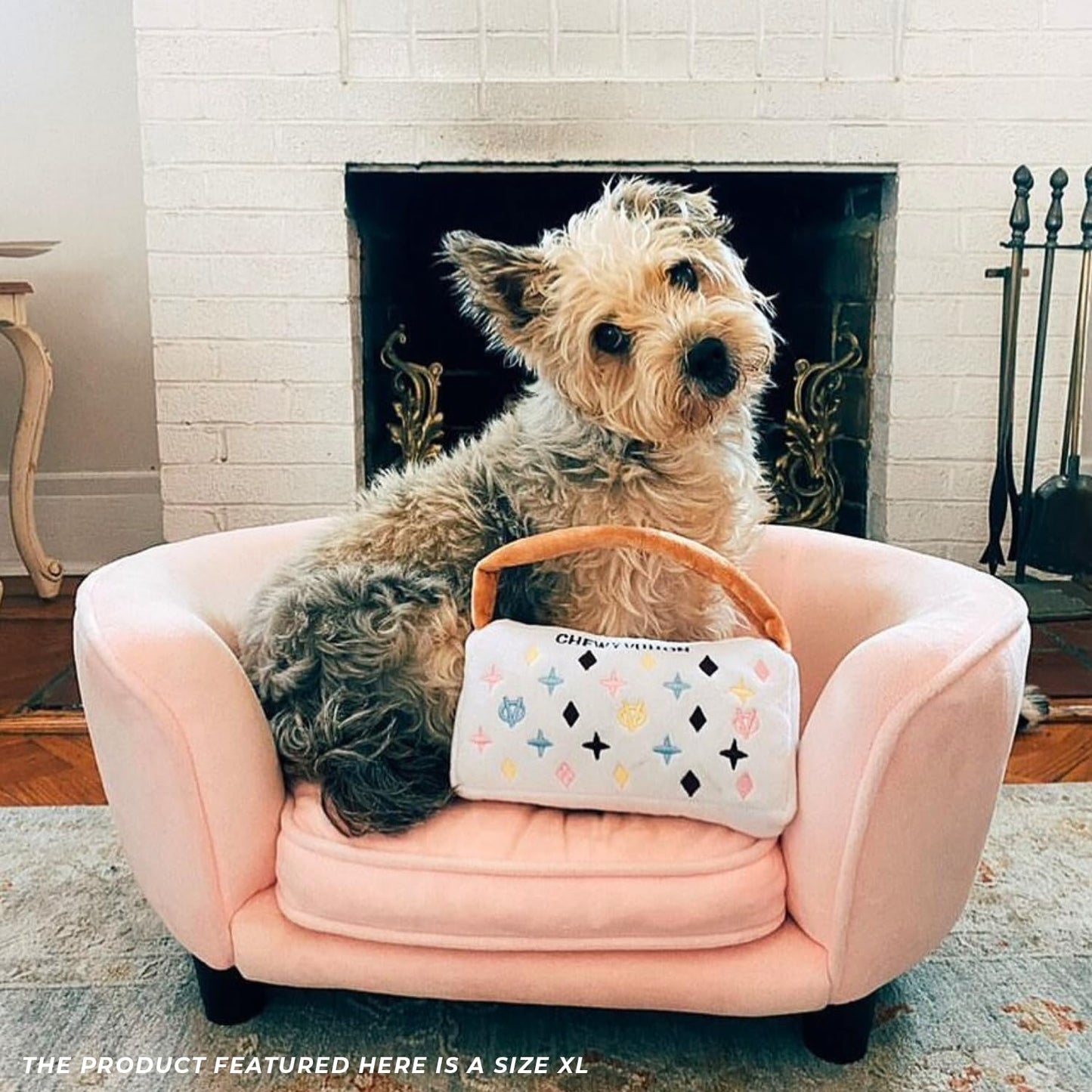 Haute Diggity Dog Chewy Vuiton Handbag Plush Squeaky Dog Toy