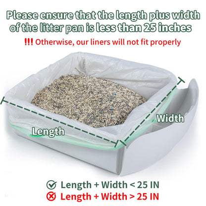 ANWA 120 Count Cat Litter Box Liners for Automatic Cat Litter Box